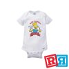 Bart Simpson don't have a cow man onesie Gerber organic cotton short sleeve white