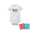 Buffy the vampire slayer onesie Gerber organic cotton short sleeve white