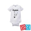 Casper the friendly ghost onesie Gerber organic cotton short sleeve white