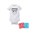 Frankenweenie onesie Gerber organic cotton short sleeve white