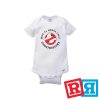 Ghostbusters onesie Gerber organic cotton short sleeve white