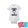 Michael Myers Halloween world's greatest uncle baby onesie Gerber organic cotton short sleeve white