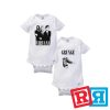 Nirvana grunge bundle baby onesie Gerber organic cotton short sleeve white