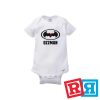 Ozzy Osbourne Ozzman headless bat batman baby onesie Gerber organic cotton short sleeve white