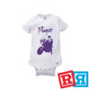 Prince Purple Rain baby onesie Gerber organic cotton short sleeve white
