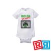Watermelon fruitarian baby onesie Gerber organic cotton short sleeve white
