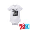 Wash your hands baby onesie Gerber organic cotton short sleeve white