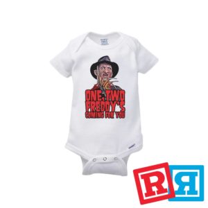 COME TO FREDDY KRUEGER UNOFFICIAL NIGHTMARE ON ELM ST BABY GROW BABYGROW GIFT 