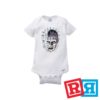 Hellraiser Pinhead baby onesie Gerber organic cotton short sleeve white