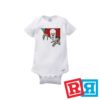 Stephen King It Pennywise baby onesie Gerber organic cotton short sleeve white