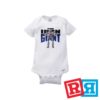 The Iron Giant Superman baby onesie Gerber organic cotton short sleeve white