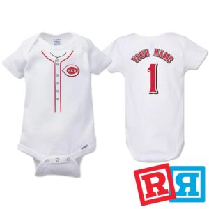 Personalized Atlanta Braves Gerber Baby Onesie® Cotton White